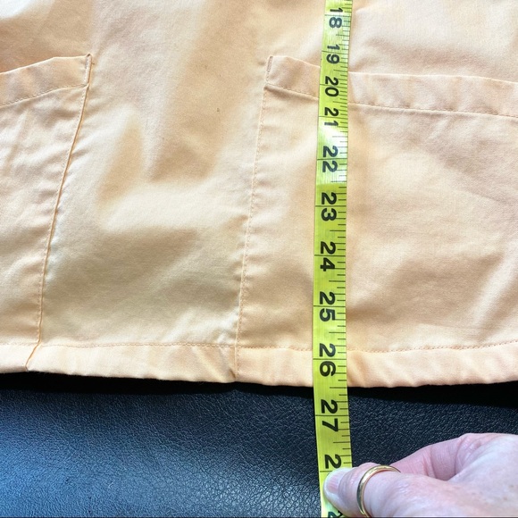 Butter-Soft STRETCH Women's 3-Pocket 3/4th Sleeve Side Zip Scrub Top Size S - Picture 11 of 16